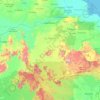 Mapa topográfico Estado Bolívar, mapa de relieve, mapa de altitud