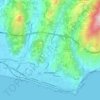 Mapa topográfico Bordighera, mapa de relieve, mapa de altitud