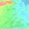Mapa topográfico Estado Monagas, mapa de relieve, mapa de altitud