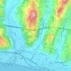 Mapa topográfico Vallecrosia, mapa de relieve, mapa de altitud