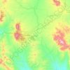 Mapa topográfico Cananea, altitud, relieve