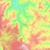 Mapa topográfico Molango de Escamilla, altitud, relieve