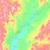 Mapa topográfico Jalpa, altitud, relieve