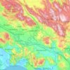 Mapa topográfico FR, mapa de relieve, mapa de altitud