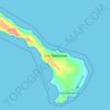 Mapa topográfico Isla Natividad, altitud, relieve